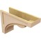 Ekena Millwork 8"W x 24"D x 16"H Classic Viola Rough Cedar Woodgrain TimberThane Corbel, Primed Tan CORUR08X24X16VIORCPR - alternate 2